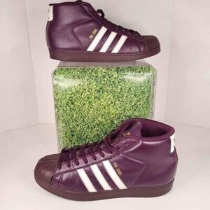 NWOT // Adidas Pro Model High Top Sneakers // PURPLE // Size 6 Men’s (8 Women’s)